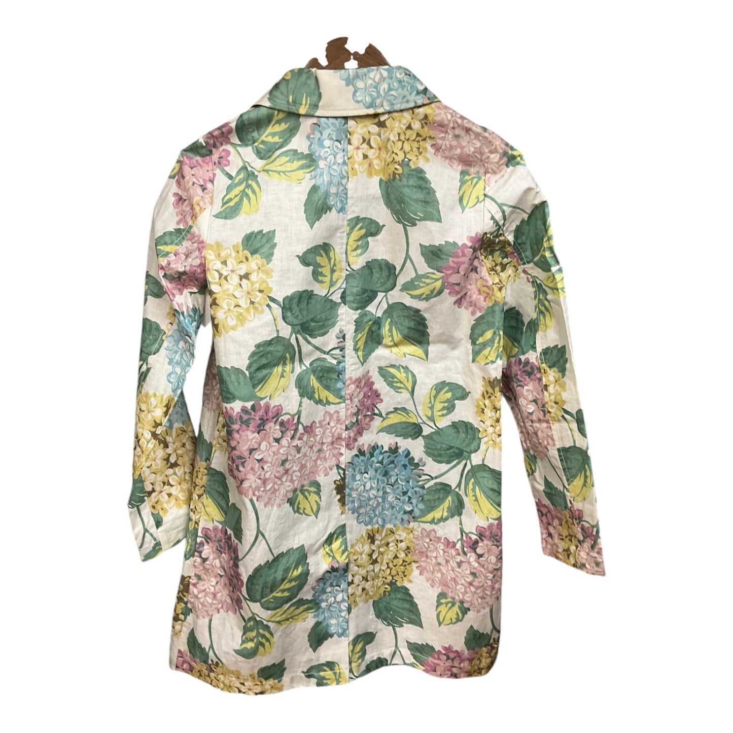 Coat Raincoat By Anthropologie In Floral Print, Size: Xs