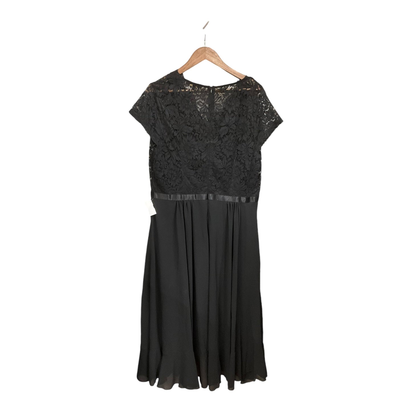 Dress Casual Midi By Clothes Mentor In Black, Size: 2x