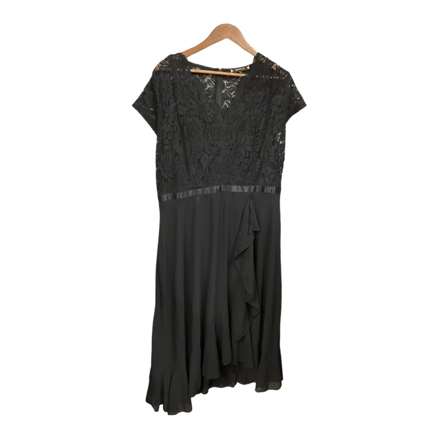 Dress Casual Midi By Clothes Mentor In Black, Size: 2x