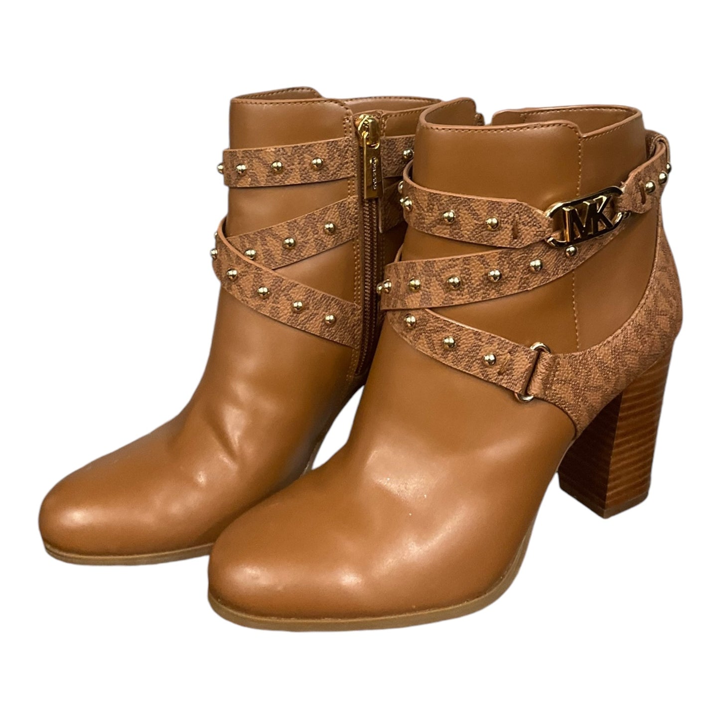 Boots Ankle Heels By Michael By Michael Kors In Brown, Size: 7