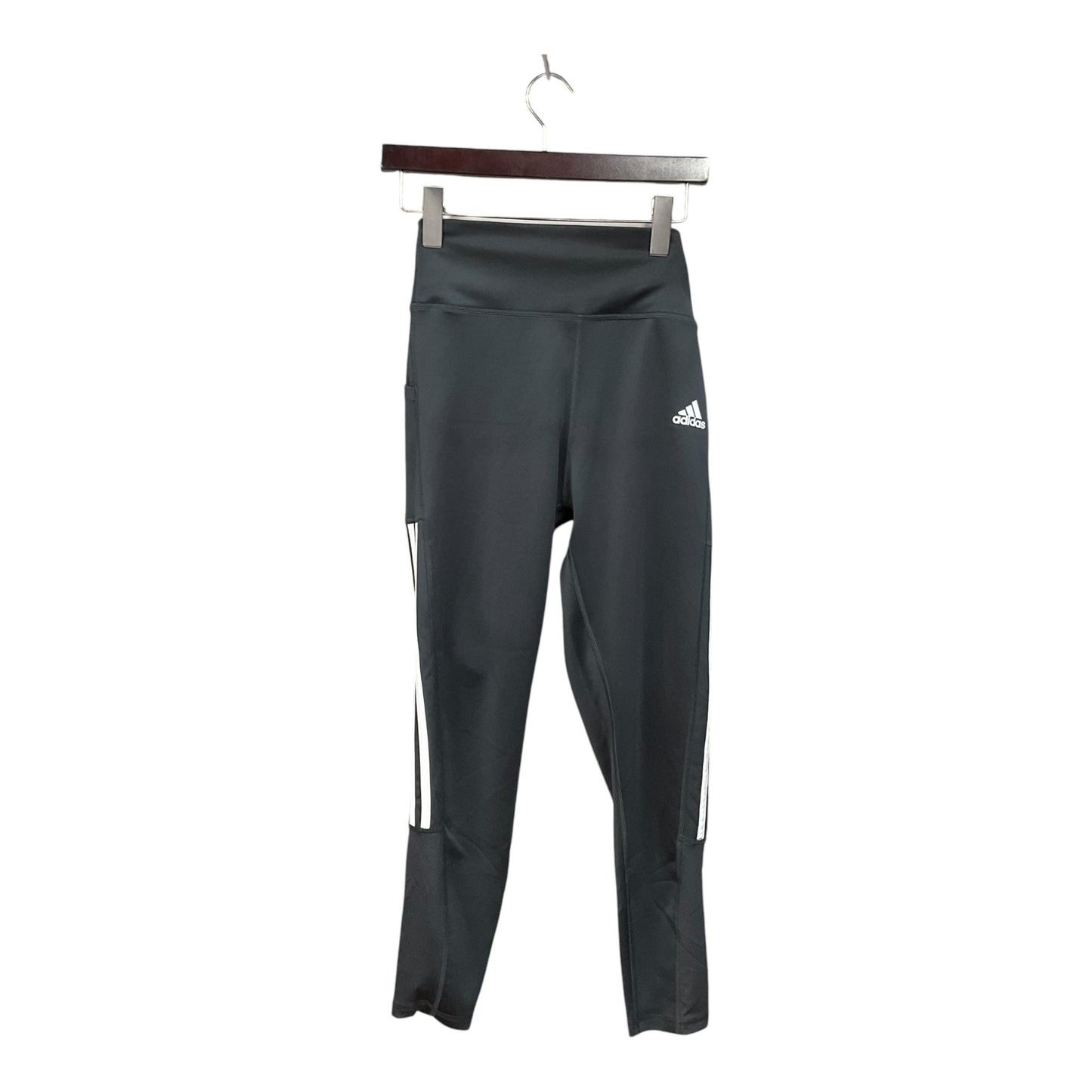 Athletic Leggings By Adidas In Grey, Size: Xl