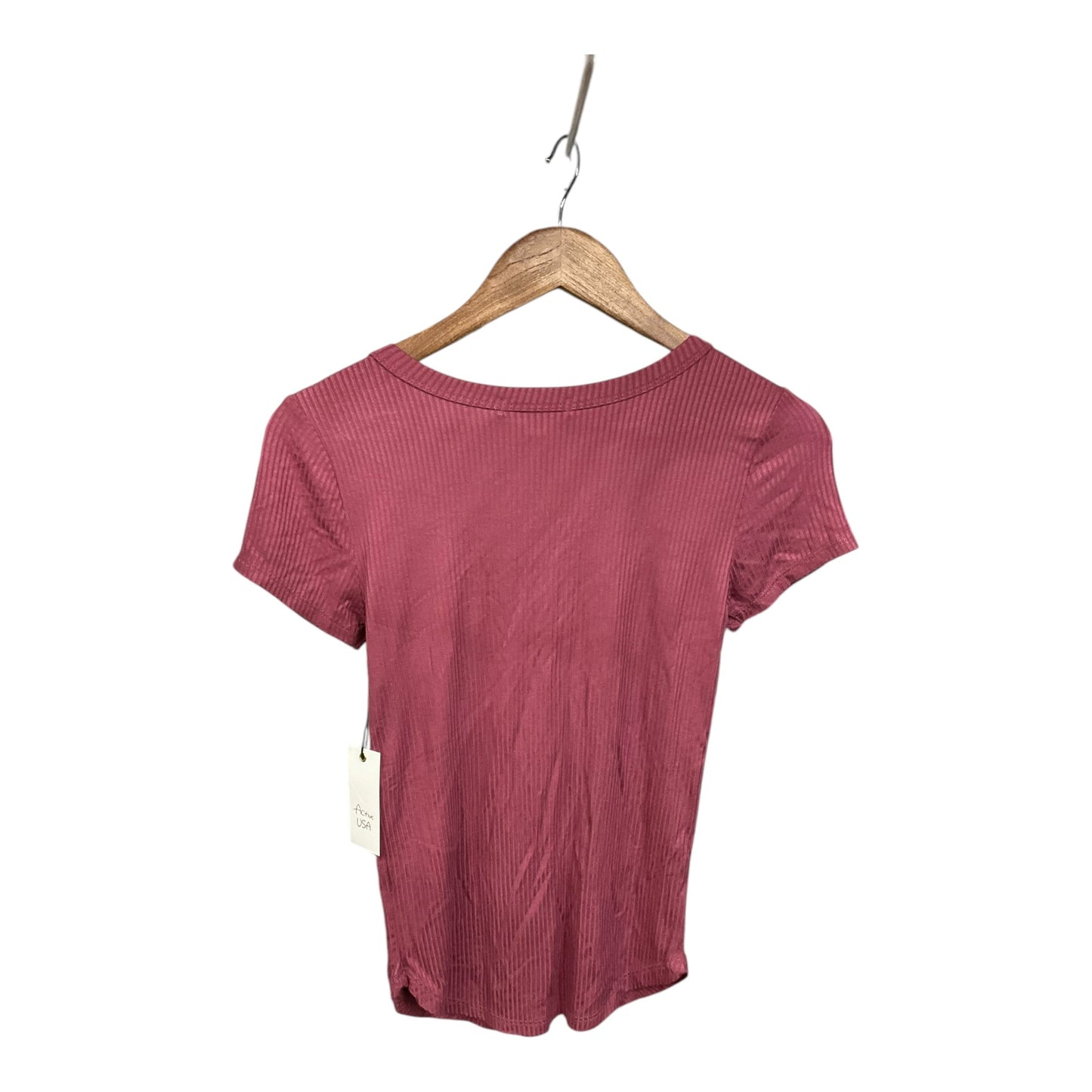 Top Short Sleeve By Active Usa In Pink, Size: S