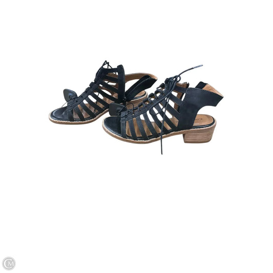 Sandals Heels Block By Comfortiva In Black, Size: 7