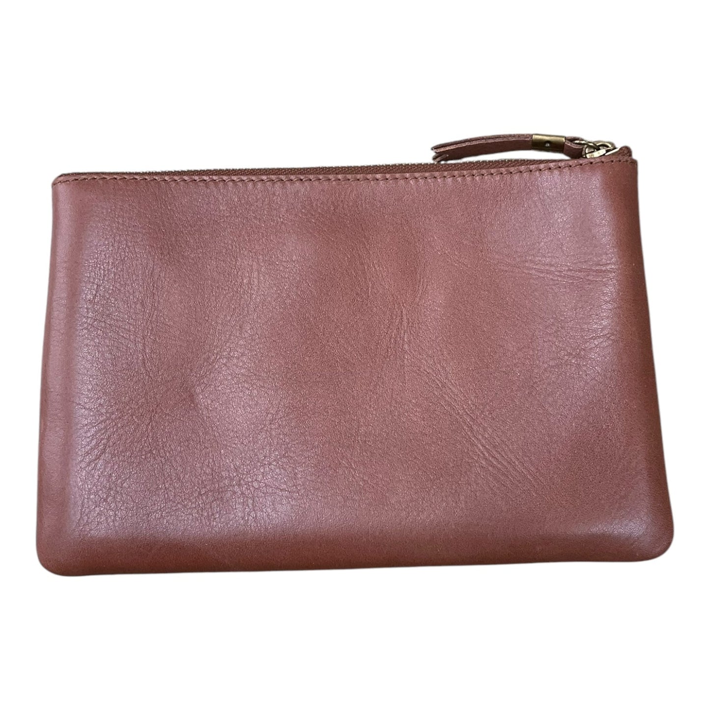 Clutch Leather By Madewell, Size: Medium