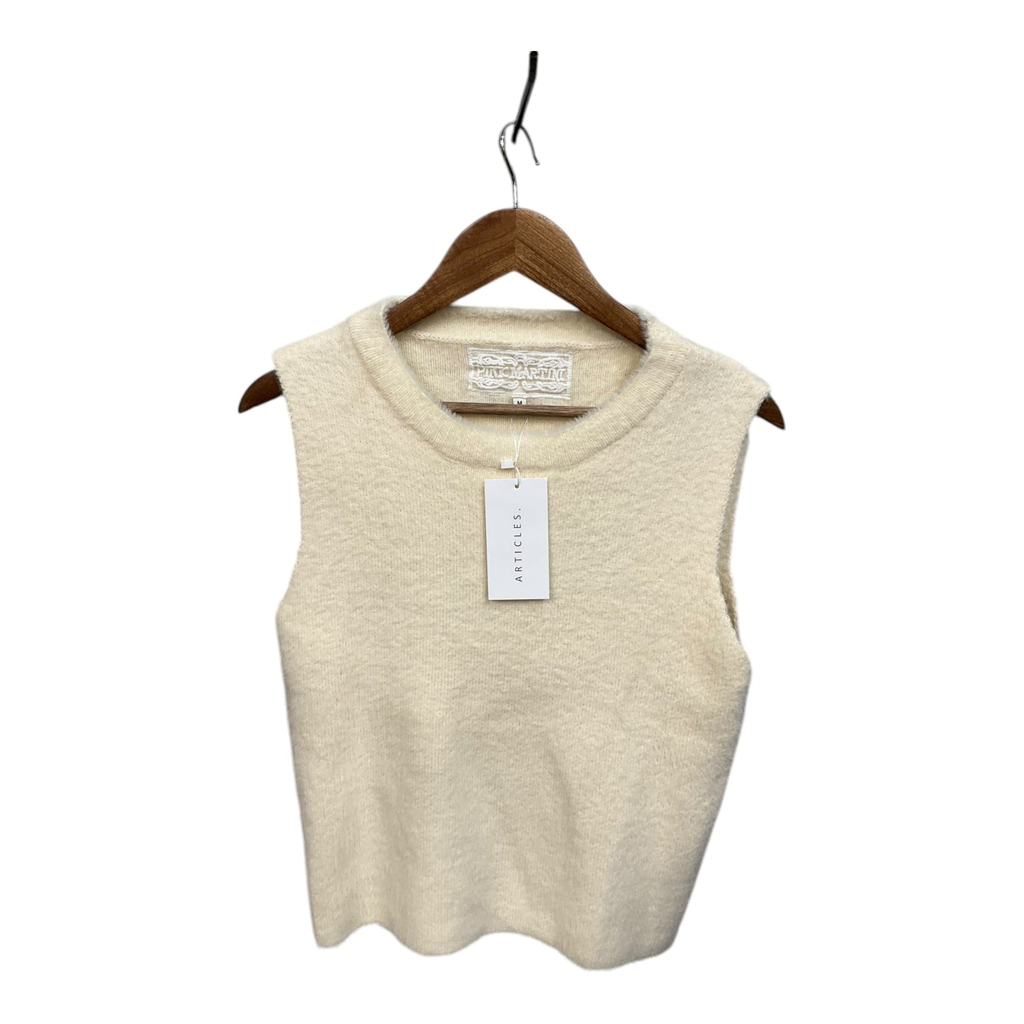 Vest Sweater By Cmb In Cream, Size: S