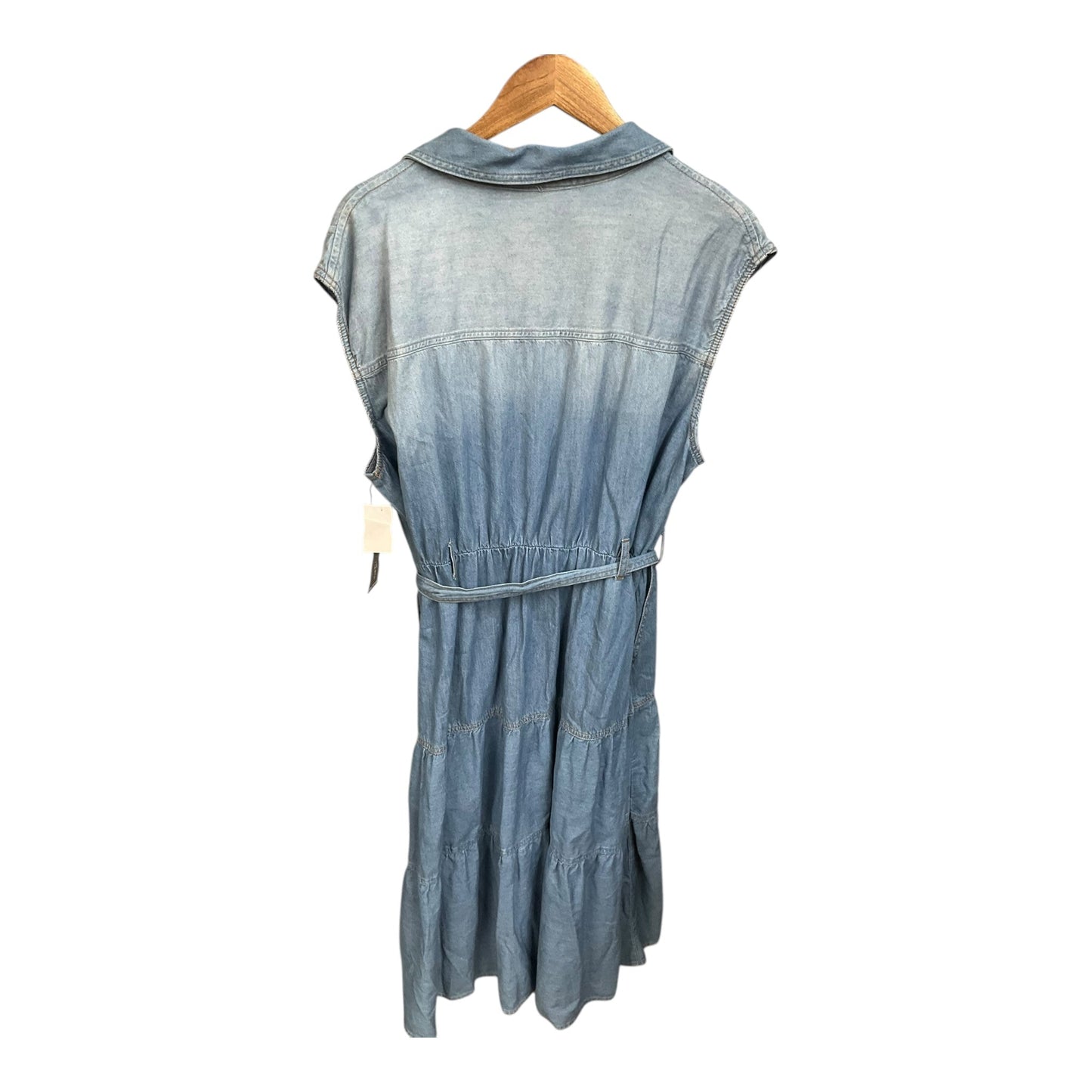 Dress Casual Midi By Lane Bryant In Blue Denim, Size: 1x