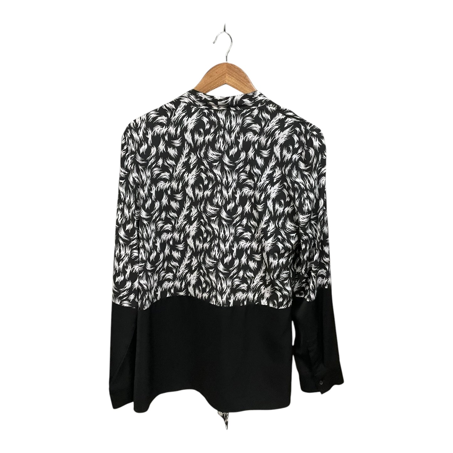 Blouse Designer By Derek Lam In Black & White, Size: L