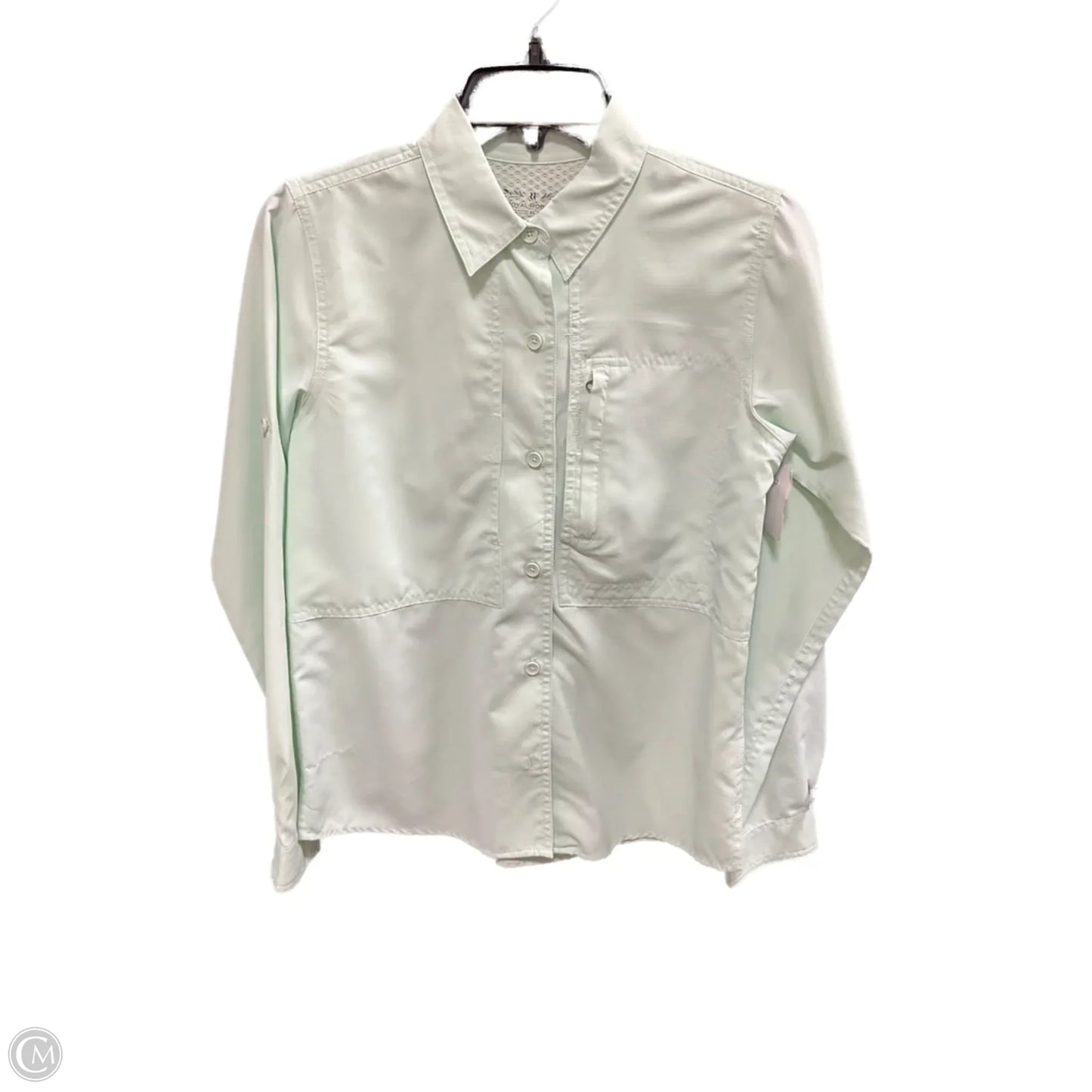 Athletic Top Long Sleeve Collar By Royal Robbins In Mint, Size: Xs