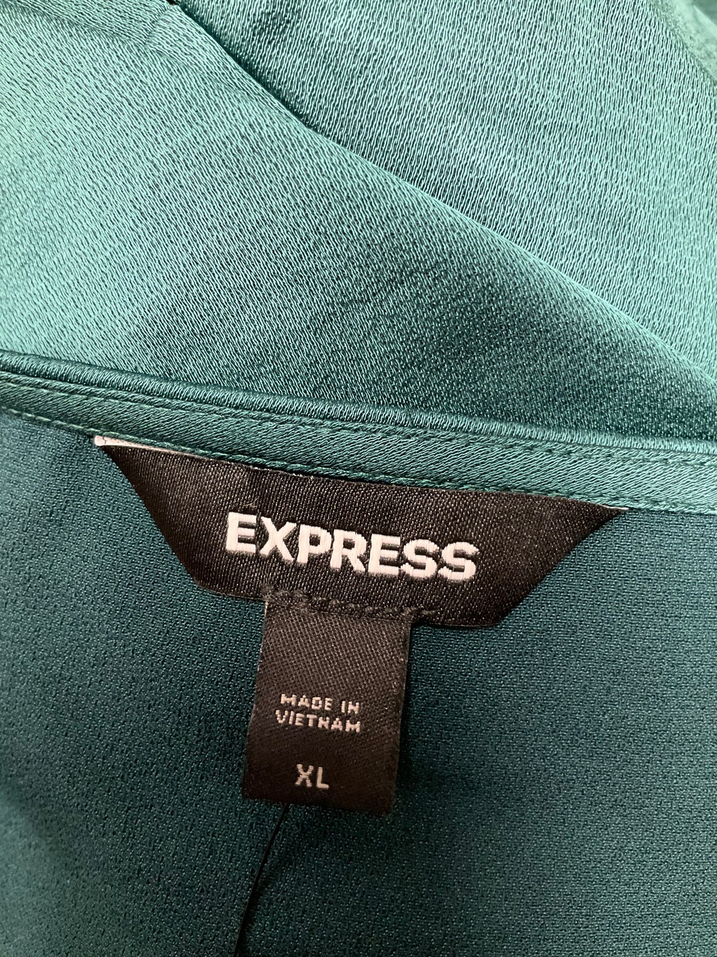 Emerald Blouse Sleeveless Express, Size Xl