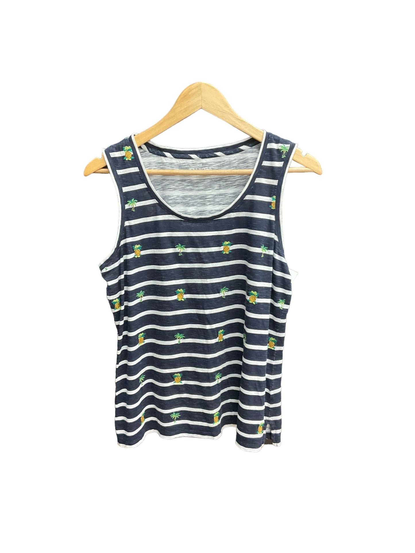 Striped Tank Basic Cami Talbots, Size M