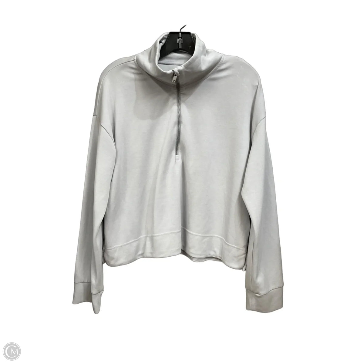 Athletic Sweatshirt Collar By Athleta In Grey, Size: L