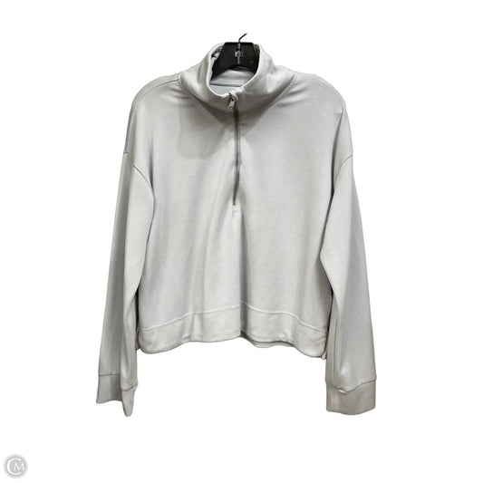 Athletic Sweatshirt Collar By Athleta In Grey, Size: L