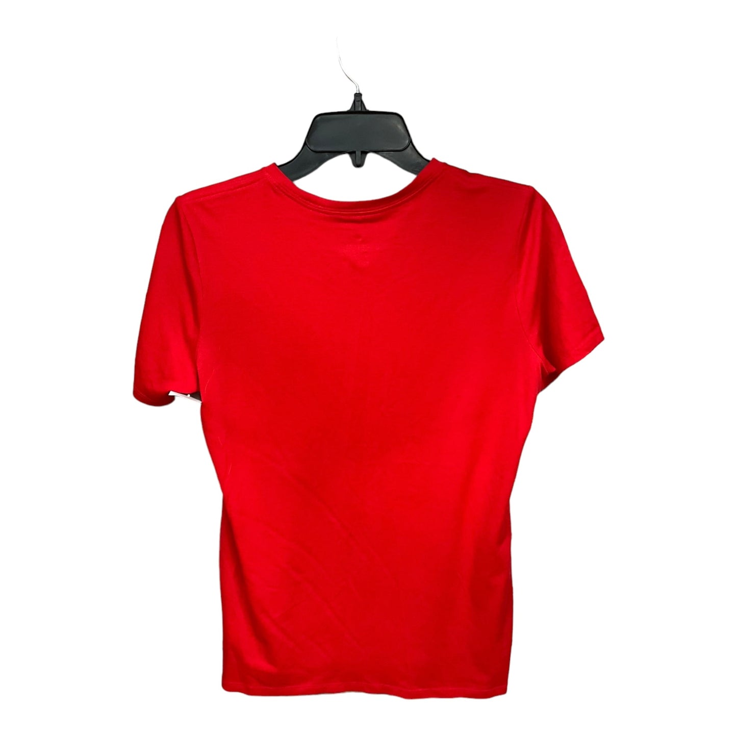 Red Athletic Top Short Sleeve Nike Apparel, Size M