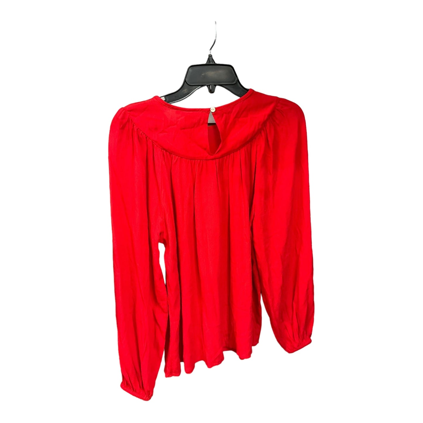 Red Top Long Sleeve Knox Rose, Size Xs