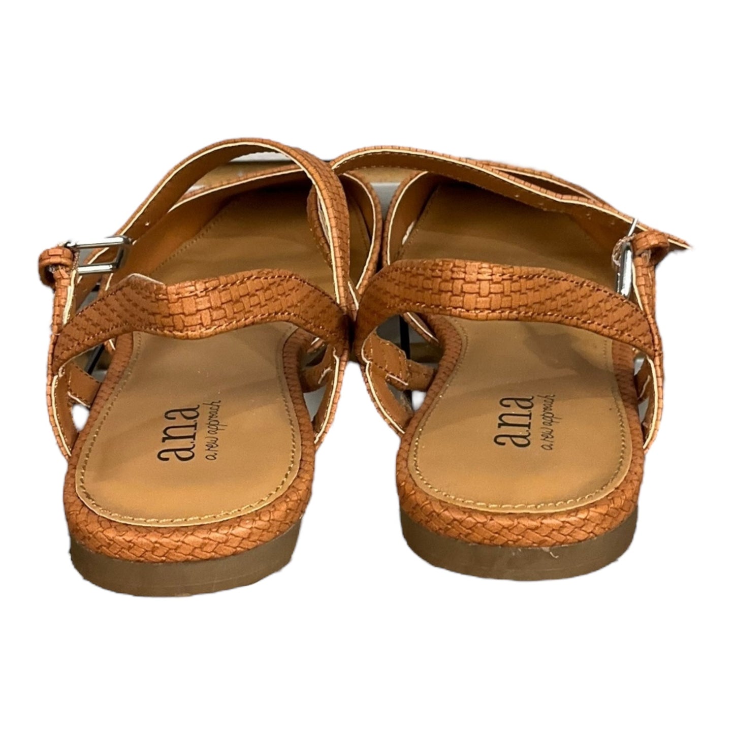 Tan Shoes Flats Ana, Size 6