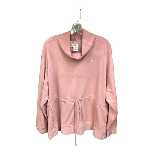 Pink Athletic Sweatshirt Collar Nike, Size 1x