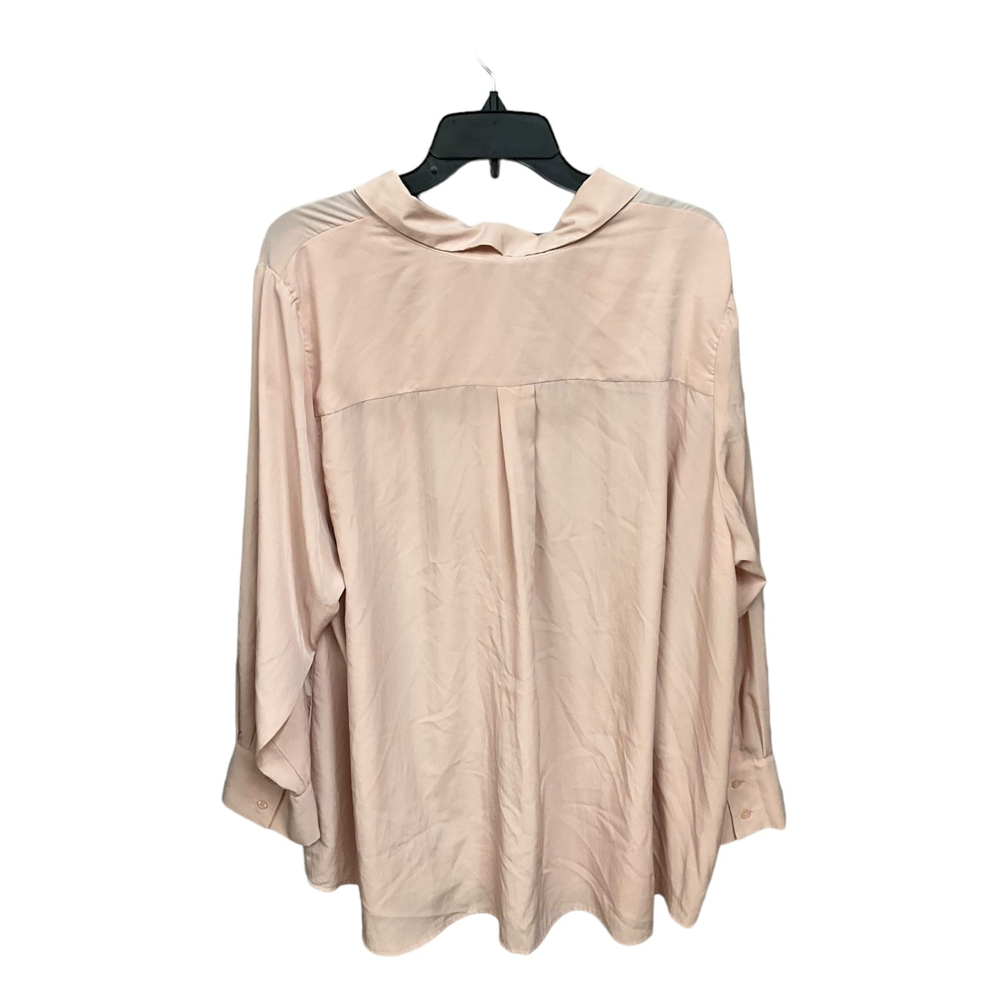 Pink Blouse Long Sleeve Nine West, Size 4x