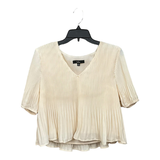 Cream Top Short Sleeve Lulus, Size M