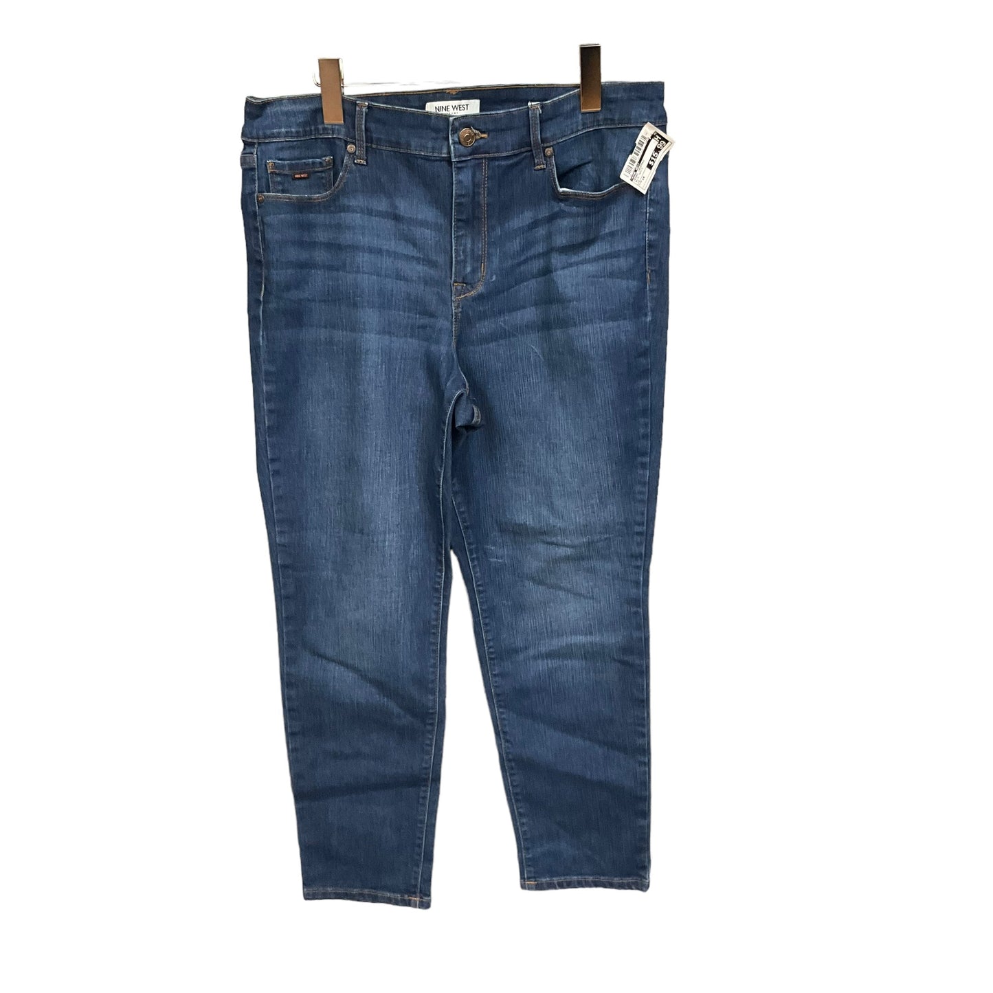 Jeans Cropped By Nine West In Blue Denim, Size: 14