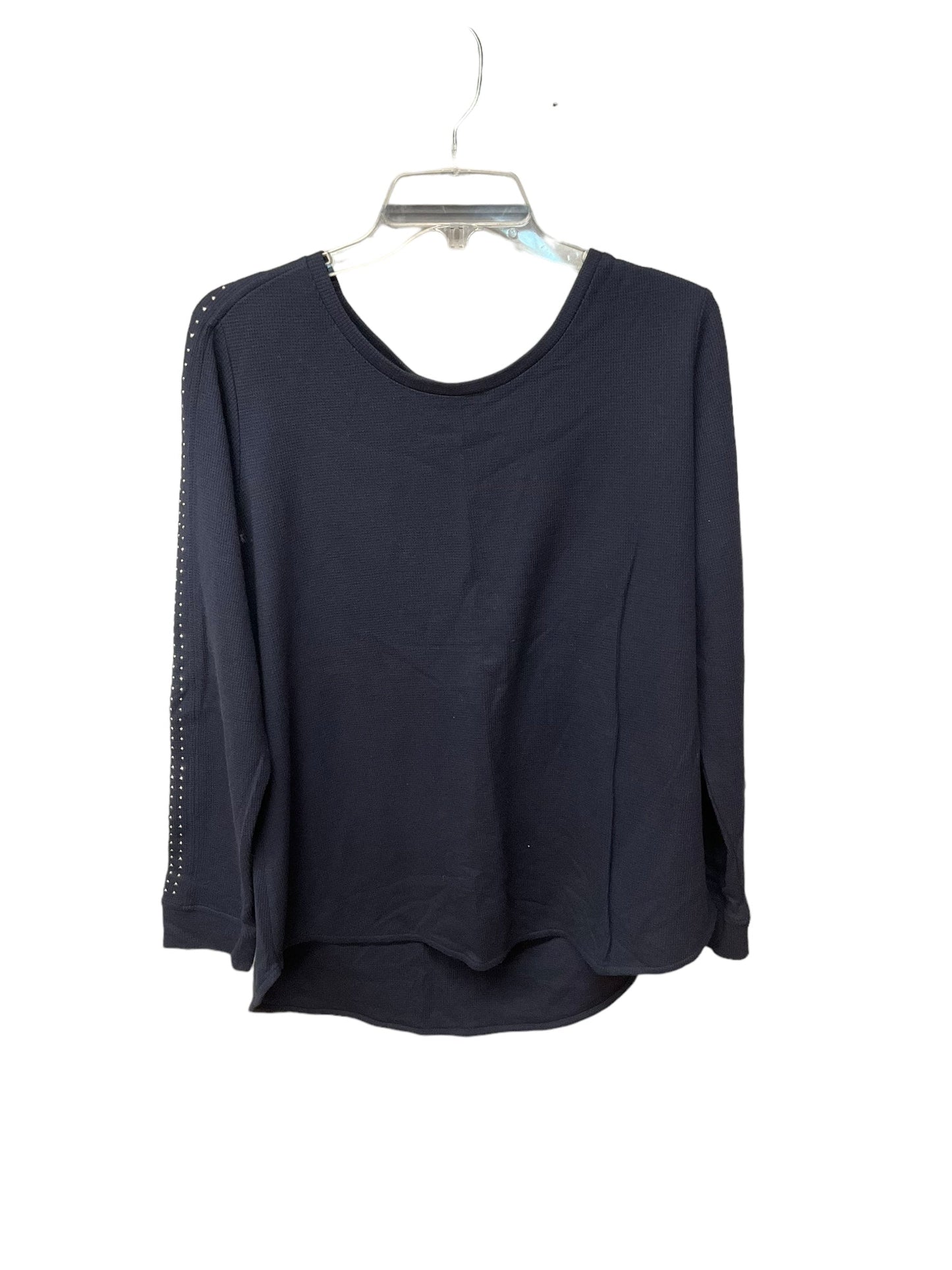 Top Long Sleeve By Cj Banks In Navy, Size: Xl