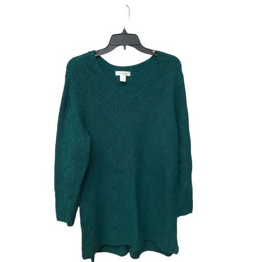 Sweater By Christopher And Banks In Green, Size: Xl