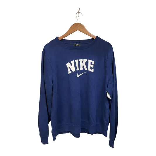 Sweatshirt Crewneck By Nike Apparel In Navy, Size: 1x