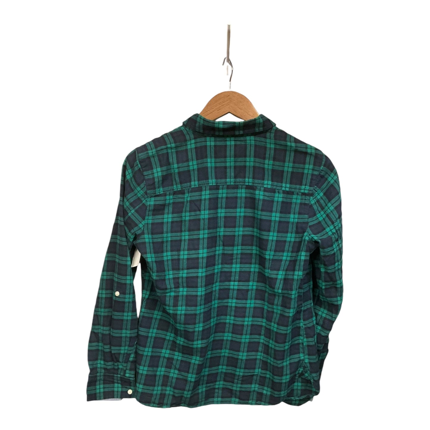 Top Long Sleeve By Tommy Hilfiger In Plaid Pattern, Size: S