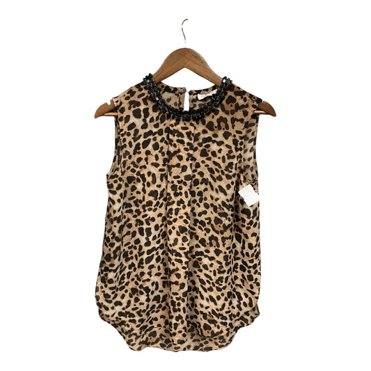 Top Sleeveless By Chaus In Animal Print, Size: S