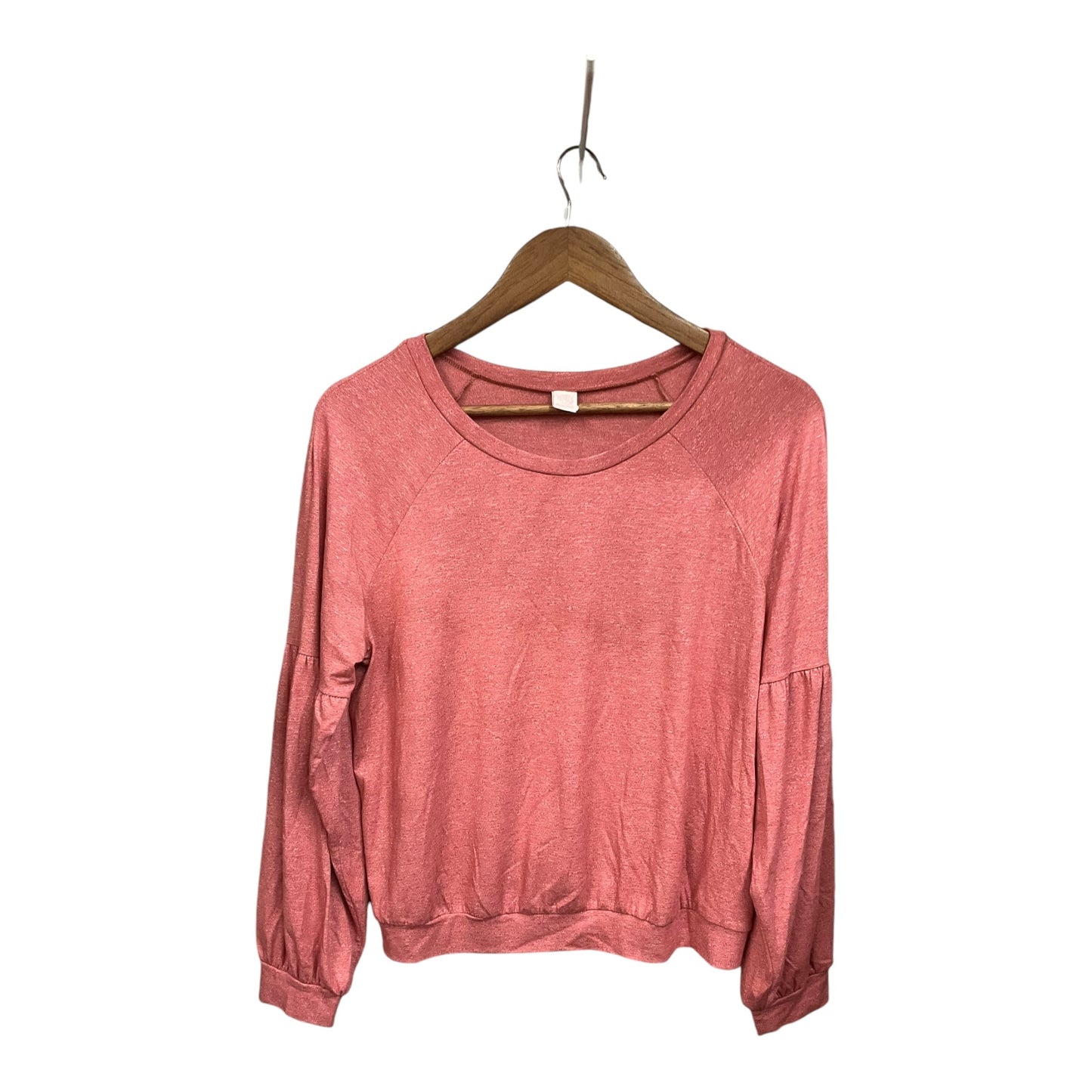 Top Long Sleeve By Only Hearts In Red, Size: M