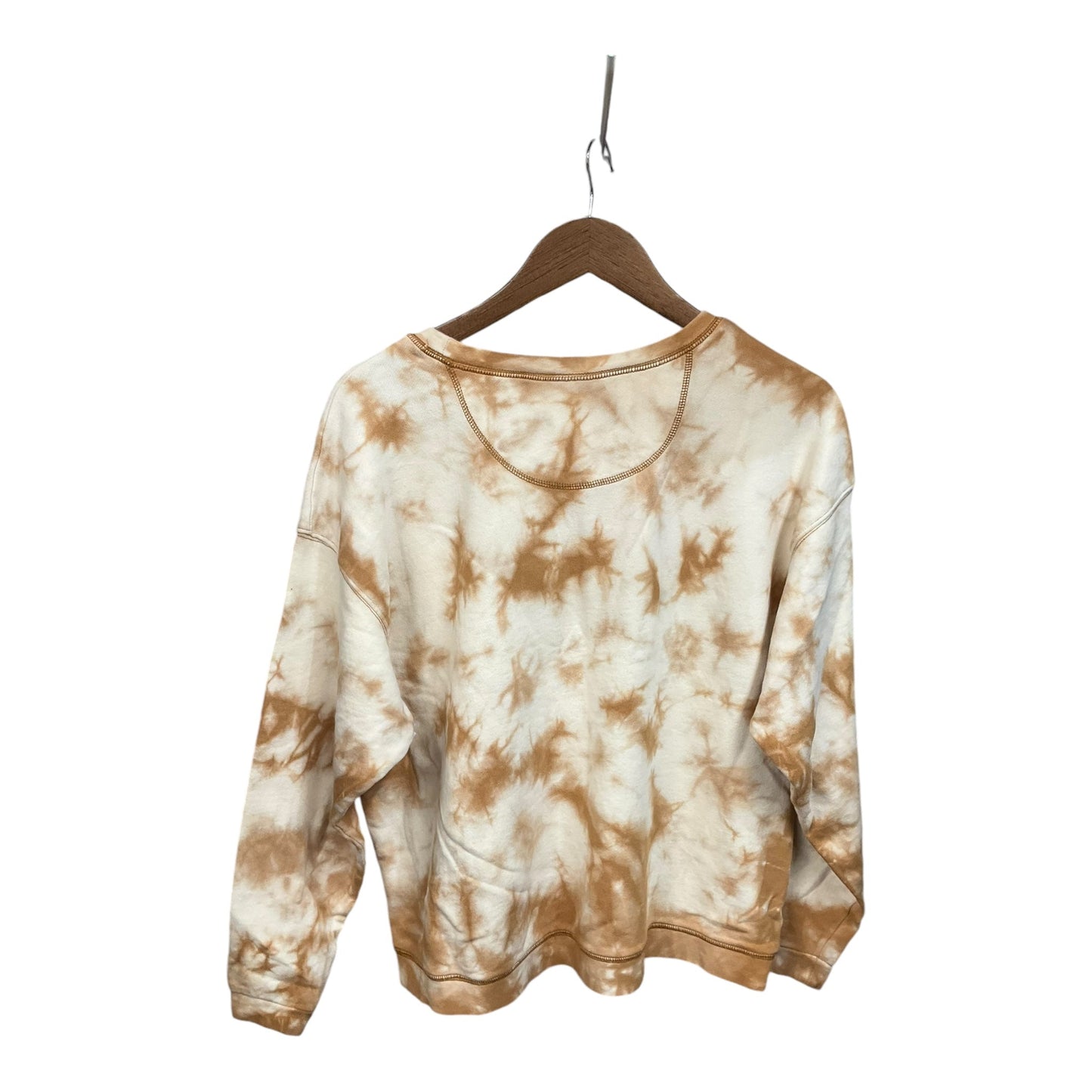 Sweatshirt Crewneck By Time And Tru In Tie Dye Print, Size: L