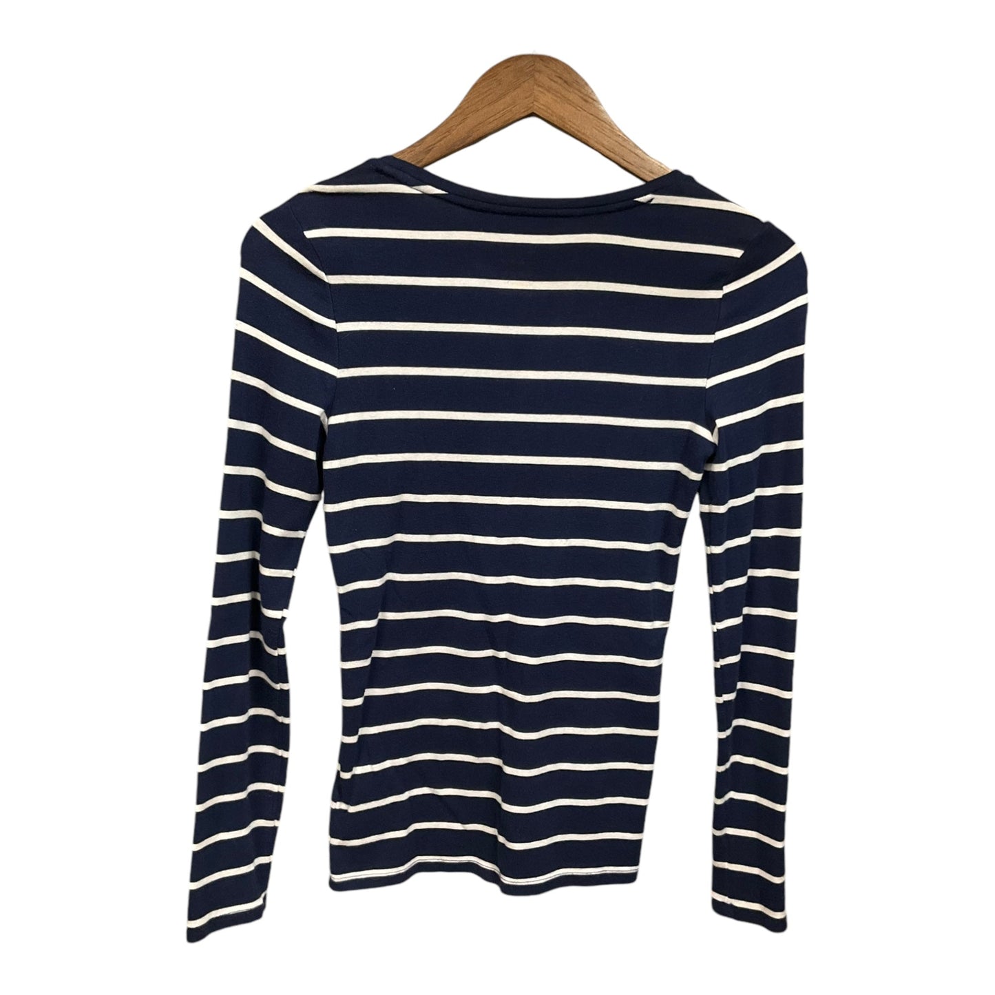 Top Long Sleeve By A New Day In Striped Pattern, Size: Xs