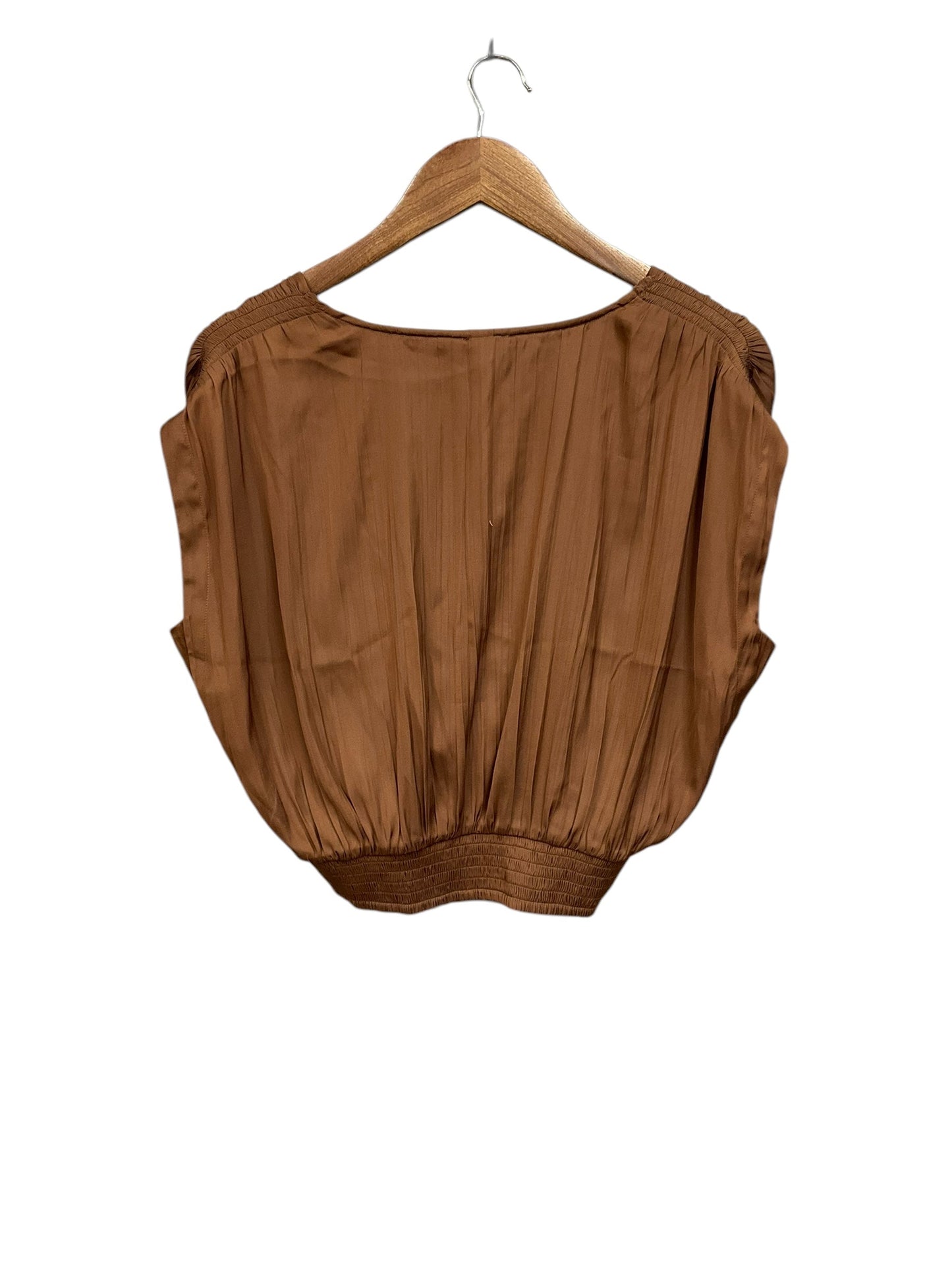 Top Sleeveless By Anthropologie In Brown, Size: S