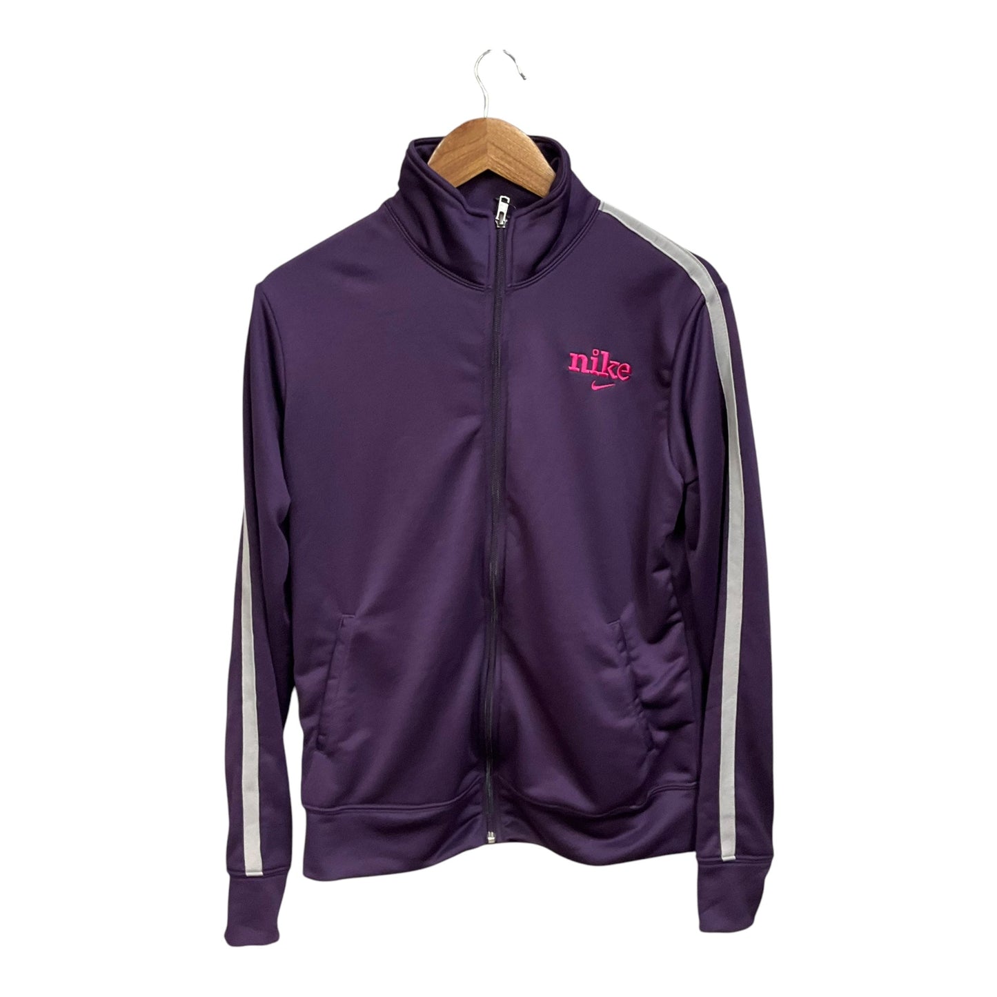 Athletic Jacket By Nike In Purple, Size: Xl