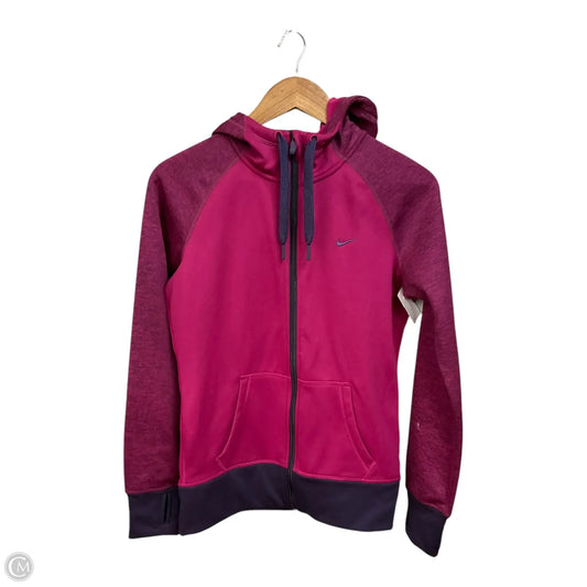 Athletic Jacket By Nike Apparel In Purple, Size: S