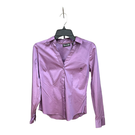 Purple Blouse Long Sleeve New York And Co, Size Xs