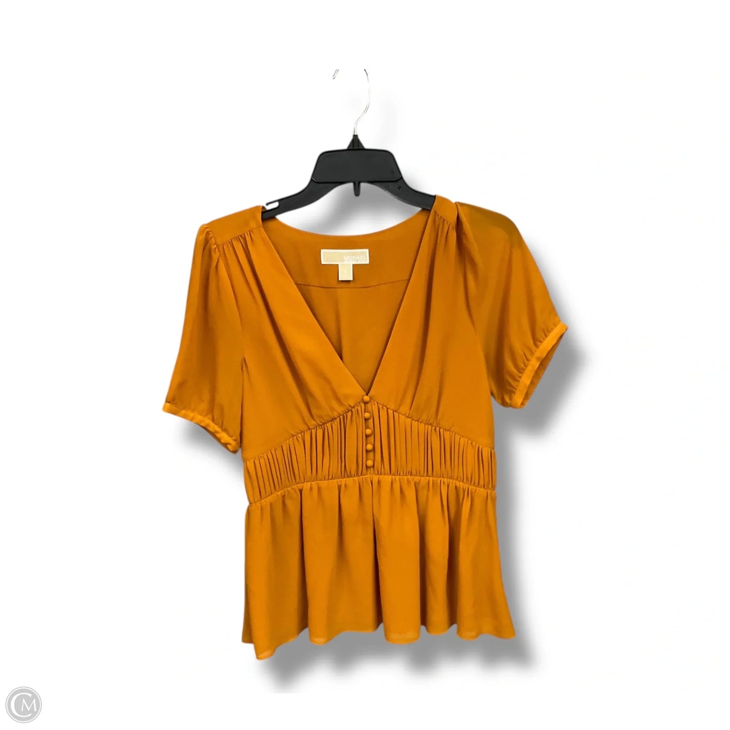 Top Short Sleeve By Michael By Michael Kors In Bronze, Size: S