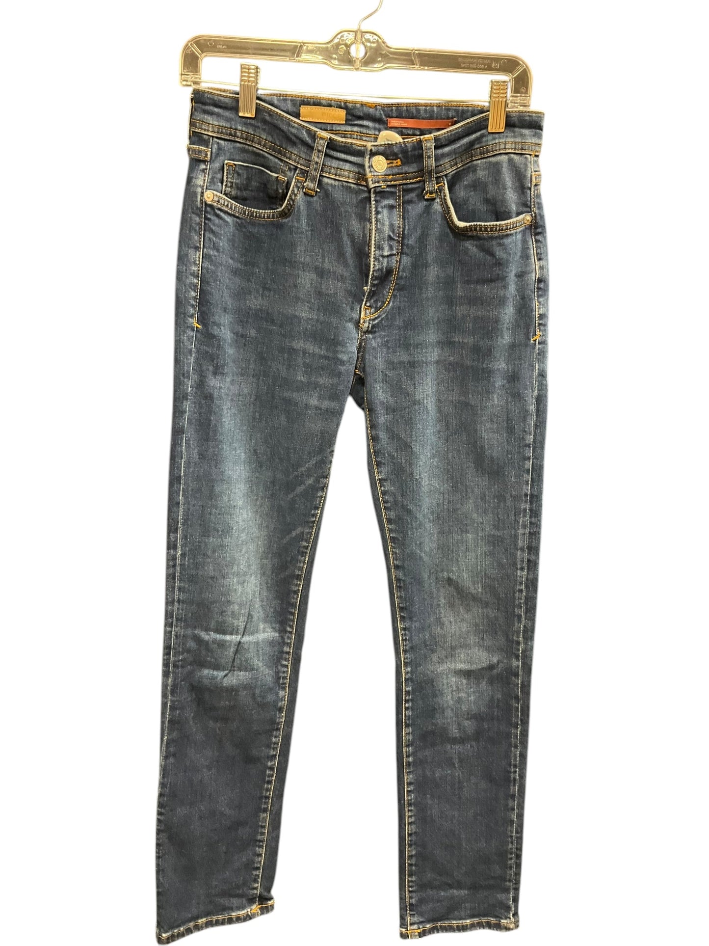 Jeans Straight By Pilcro In Blue Denim, Size: 4