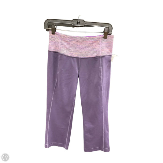 Athletic Capris By Lululemon In Purple, Size: S