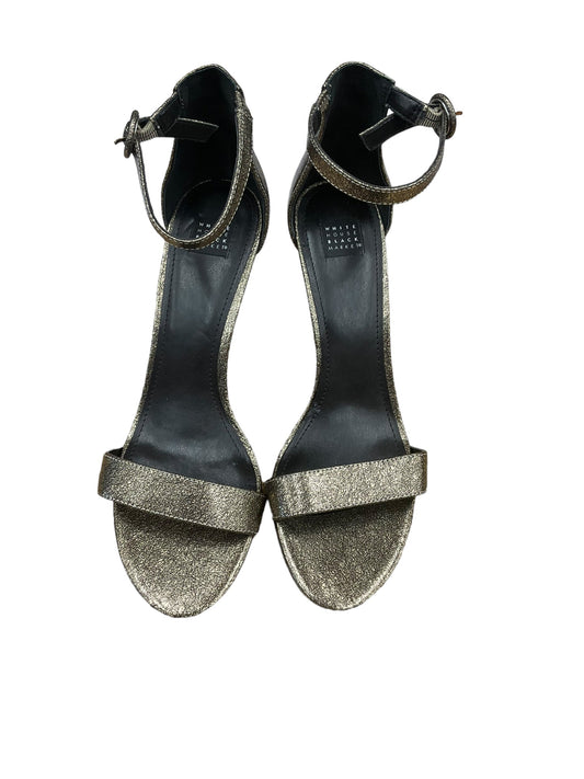 Gold Sandals Heels Stiletto White House Black Market, Size 10