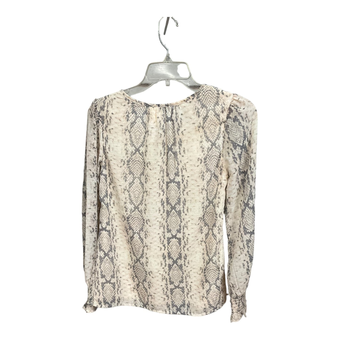 Animal Print Blouse Long Sleeve Japna, Size Xs