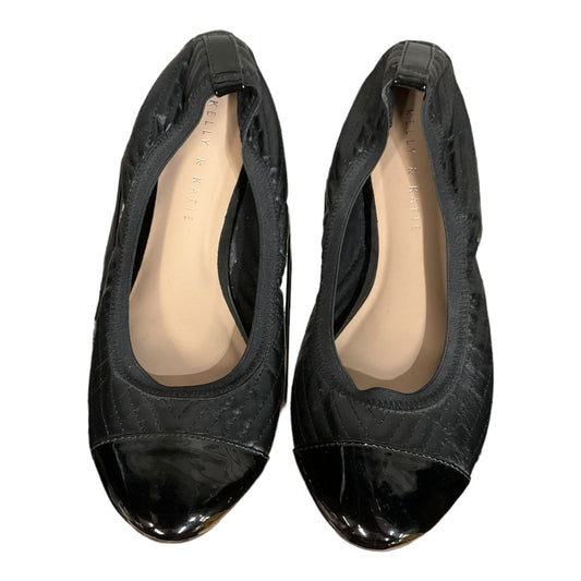 Black Shoes Flats Kelly And Katie, Size 8