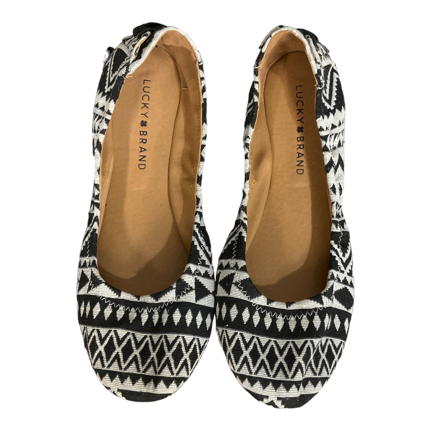 Geometric Pattern Shoes Flats Lucky Brand, Size 8