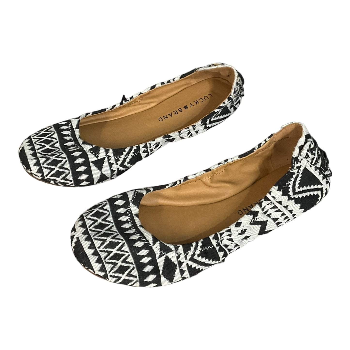 Geometric Pattern Shoes Flats Lucky Brand, Size 8