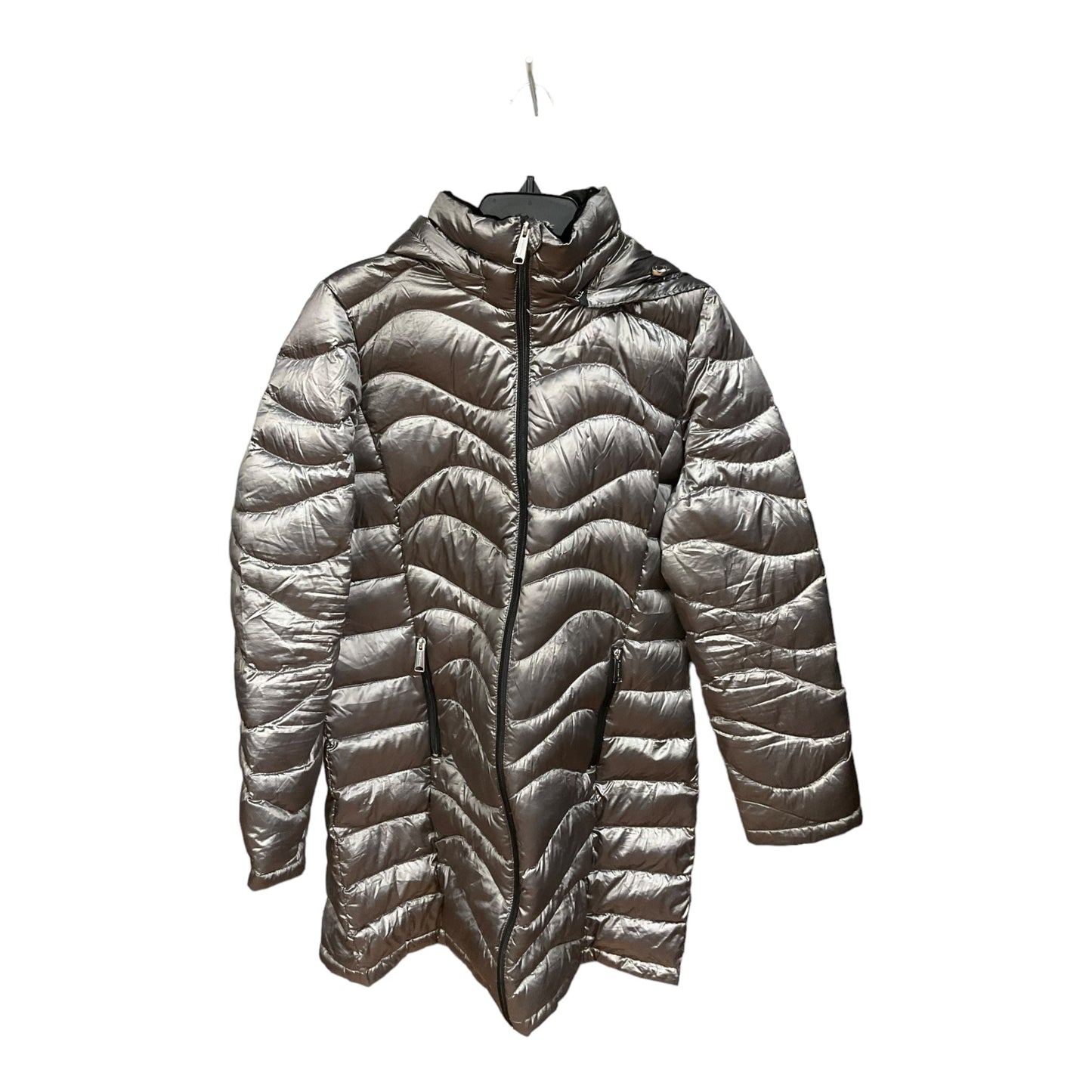Silver Coat Puffer & Quilted Andrew Marc, Size L