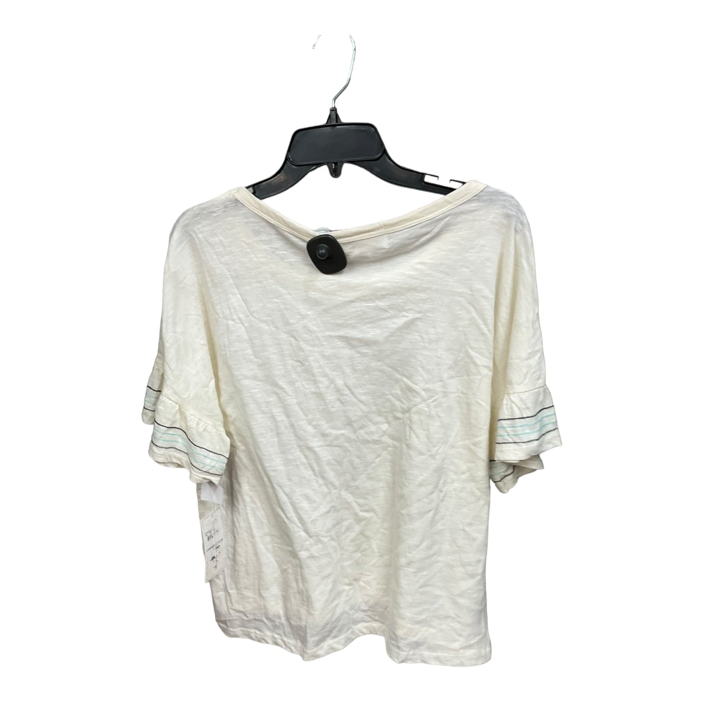 Cream Top Short Sleeve French Laundry, Size S