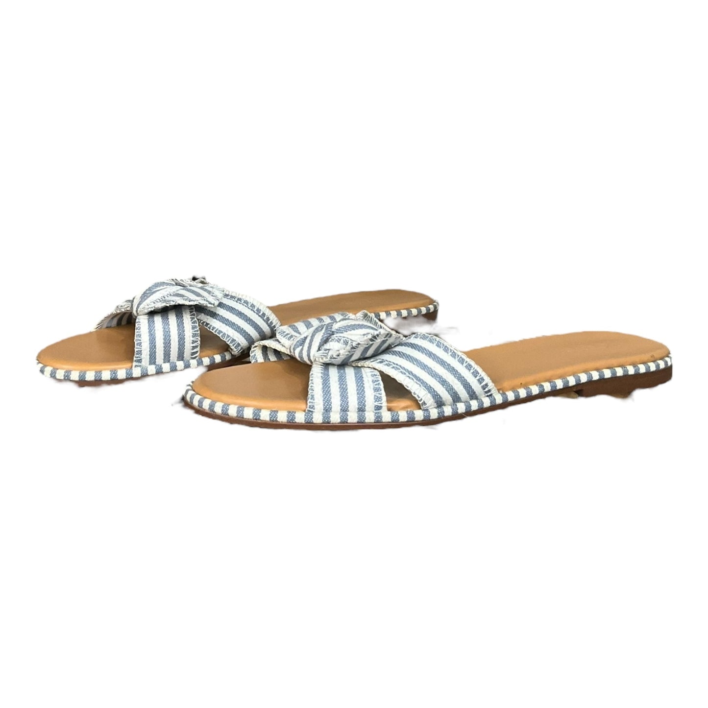 Striped Pattern Sandals Flip Flops J. Crew, Size 7.5