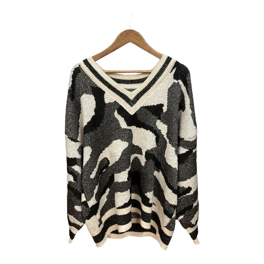 Sweater By Nine West Apparel In Camouflage Print, Size: 2x