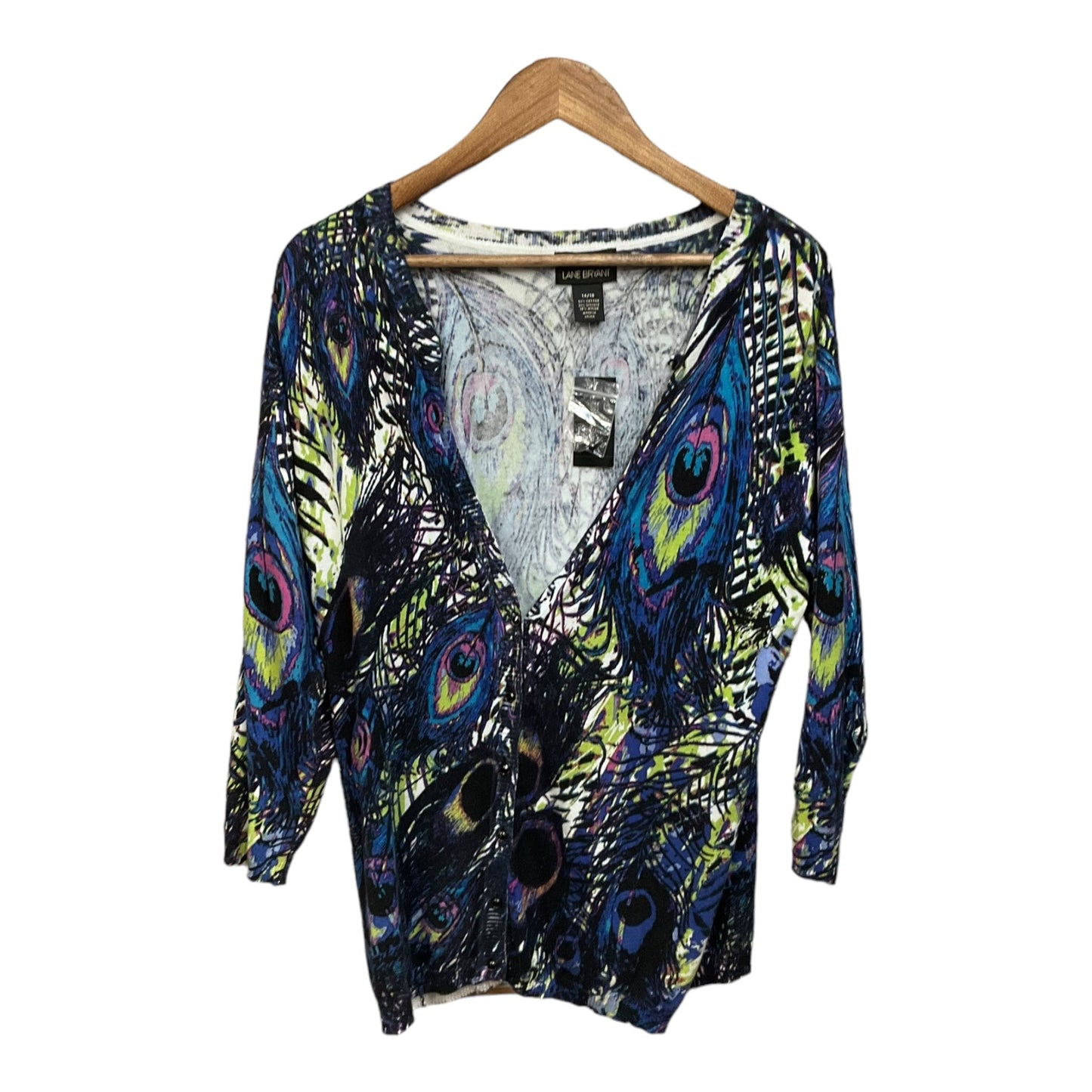 Cardigan By Lane Bryant In Multi-colored, Size: Xl