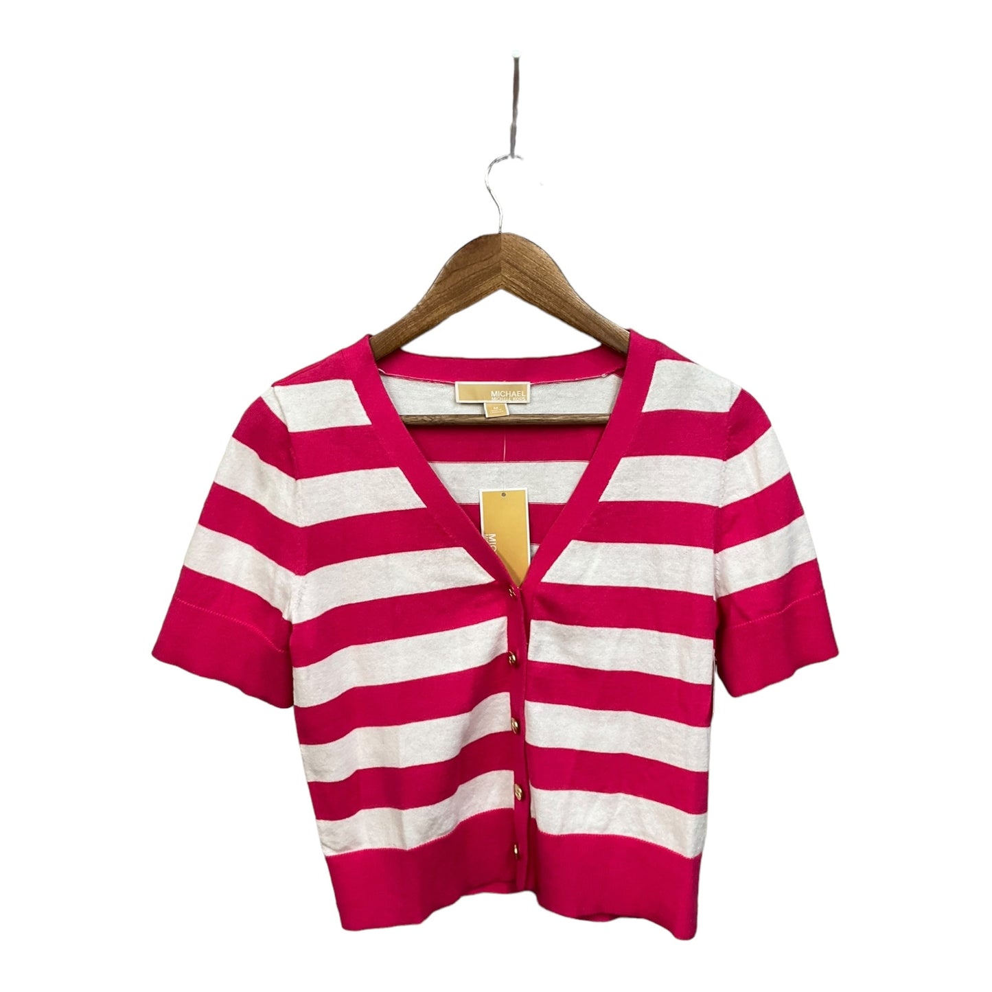 Cardigan By Michael By Michael Kors In Striped Pattern, Size: M