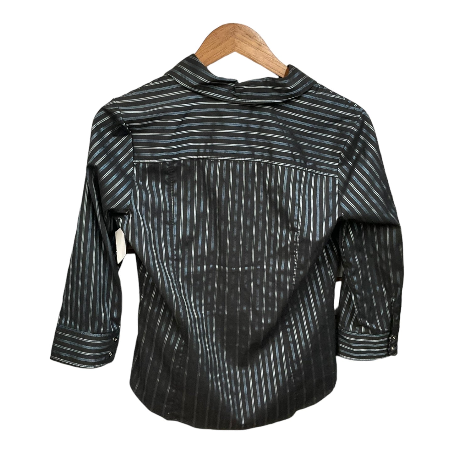 Blouse 3/4 Sleeve By Apt 9 In Striped Pattern, Size: Petite  M